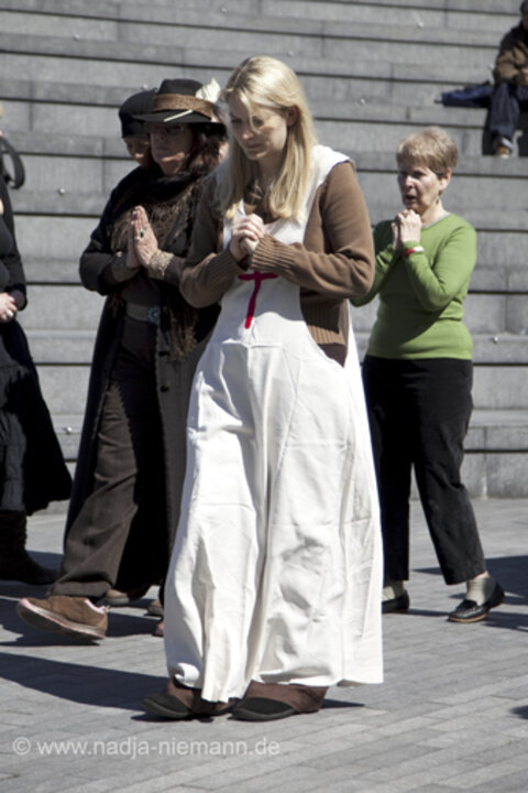 An open air public dress rehearsal of The Southwark Mysteries 2010. London, United Kingdom. © 2010 Photographicon