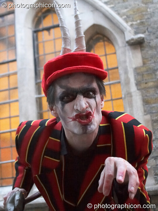 Backstage during a theatrical performance of The Southwark Mysteries 2010. London, United Kingdom. © 2010 Photographicon