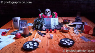 The ritual shrine at The Halloween of the Cross Bones XIII. London, United Kingdom. © 2010 Photographicon