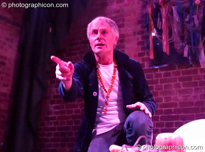 John Constable (as Jon Crow) performs extracts from The Southwark Mysteries at Halloween of the Cross Bones XIII. London, United Kingdom. © 2010 Photographicon