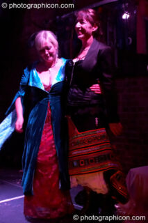 Michelle Watson (as The Goose) and Michelle Malka (as a Goose Girl) perform extracts from The Southwark Mysteries at Halloween of the Cross Bones XIII. London, United Kingdom. © 2010 Photographicon