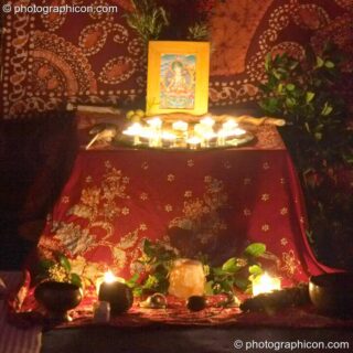The White Tara Healing Temple at the Synergy Project. London, United Kingdom. © 2004 Photographicon