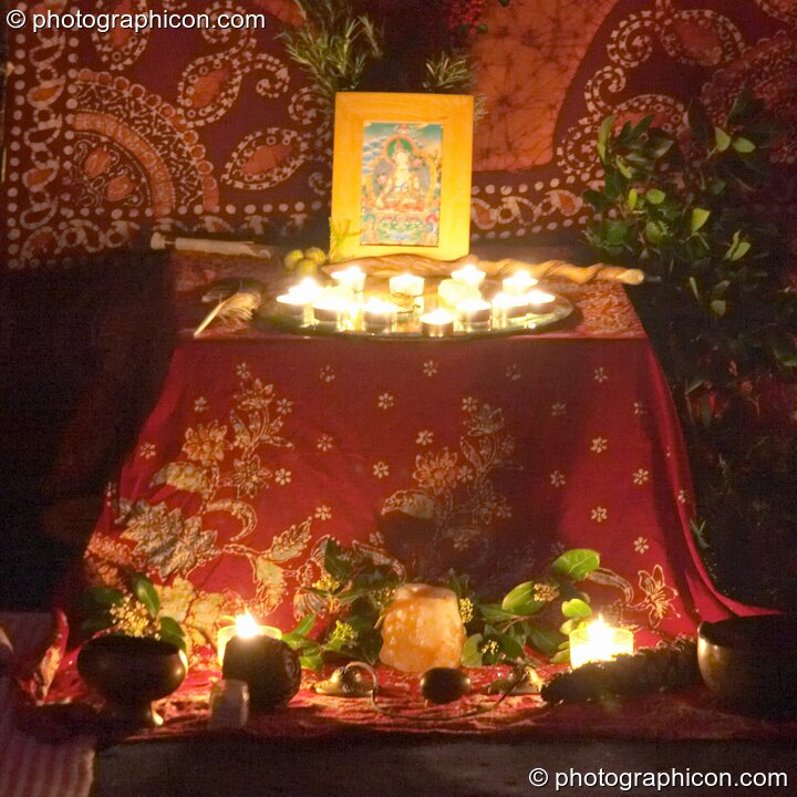 The White Tara Healing Temple at the Synergy Project. London, United Kingdom. © 2004 Photographicon