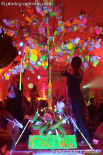 The Wishing Tree in the Art Nation space at the Synergy Project. London, United Kingdom. © 2004 Photographicon