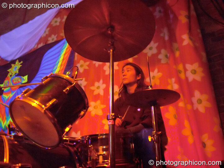 Japanese band Miso Soup play in the Sangita Sounds space at The Synergy Project. London, United Kingdom. © 2005 Photographicon