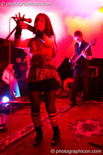 Maria João and Tony Marrison of Kamel Nitrate on the Small World Stage at The Synergy Project. London, United Kingdom. © 2006 Photographicon