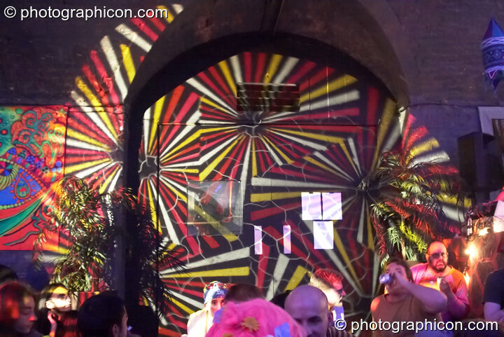 Projections in the Sangita Sounds space at The Synergy Project. London, United Kingdom. © 2006 Photographicon