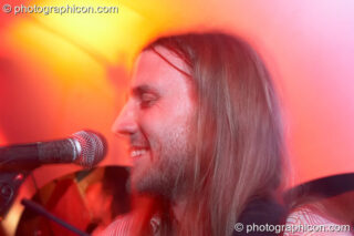 Luke Parker of Martha Tilston and The Woods on the Small World Stage at The Synergy Project. London, United Kingdom. © 2006 Photographicon