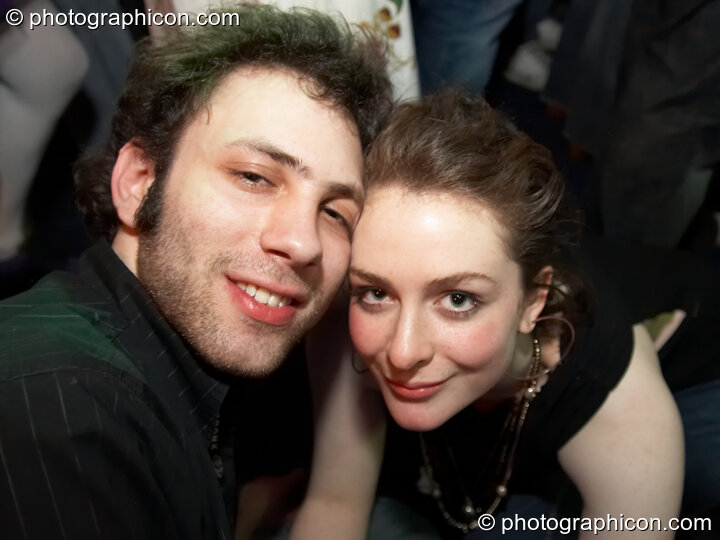 A couple chill in the Glitch-Out space at The Synergy Project. London, United Kingdom. © 2007 Photographicon