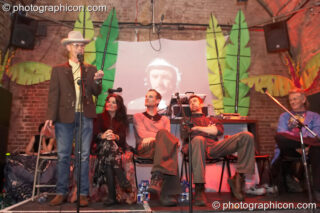 A talk about the history of Alternative Clubbing from the 1960's to the present day with Jeff Dexter, Mary Whirl-Y-Gig, Dom Spiral, Steve Peake, and Fraser Clark at The Synergy Project. London, United Kingdom. © 2007 Photographicon