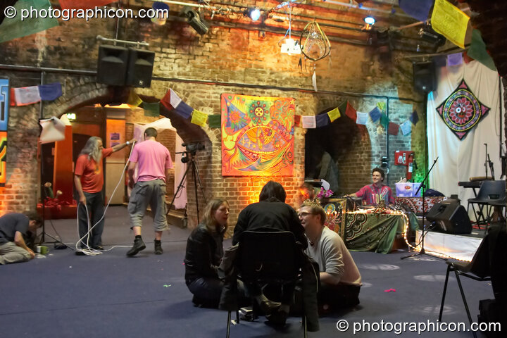 Preparations in the Sangita Sounds space at The Synergy Project. London, United Kingdom. © 2007 Photographicon