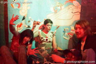 People chilling in the Ceilidh Project space at The Synergy Project. London, United Kingdom. © 2007 Photographicon