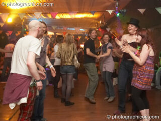 Dancers in the Ceilidh Project space at The Synergy Project. London, United Kingdom. © 2007 Photographicon