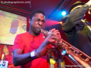 The Beat Circus perform on the Skandalous! stage at The Synergy Project. London, United Kingdom. © 2008 Photographicon