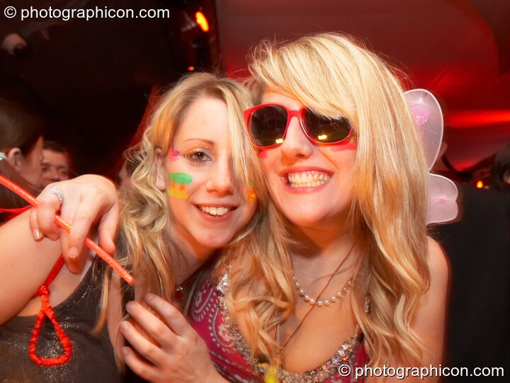 Two women dance in the RumbleTeaser room at The Synergy Project. London, United Kingdom. © 2008 Photographicon