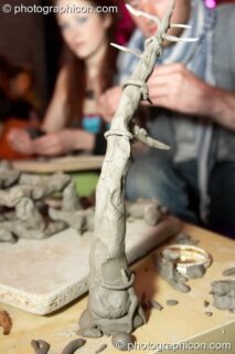 A workshop by Whale of a Time on clay modelling of endangered species at The Synergy Project. London, United Kingdom. © 2008 Photographicon