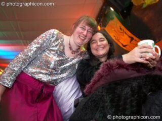 Sue & Mary-Ellen have fun in the Small World room at Luminopolis (formerly The Synergy Project). London, United Kingdom. © 2008 Photographicon