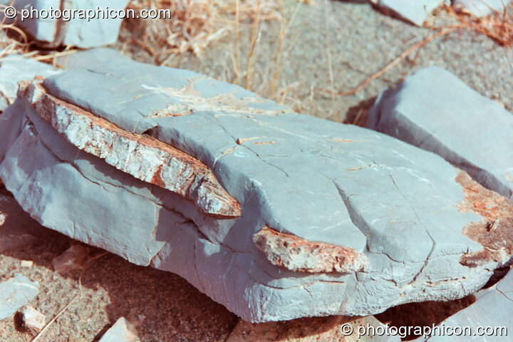 Close-up of the famous Cretan folded sedimentary rocks at Agios Pavlos. Agios Pavlos, Greece. © 2002 Photographicon