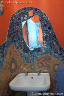 Mosaic artwork in the bathroom at the Kingston Goddess Temple. Kingston-upon-Thames, United Kingdom. © 2007 Photographicon