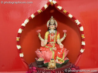 Artwork on a shrine at the Kingston Goddess Temple. Kingston-upon-Thames, United Kingdom. © 2007 Photographicon