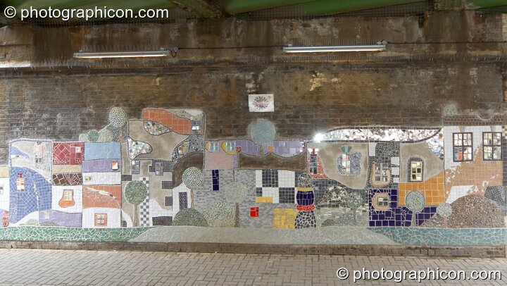 The Save The World Club's Hundertwasser mosaic. Kingston Upon Thames, United Kingdom. © 2005 Photographicon