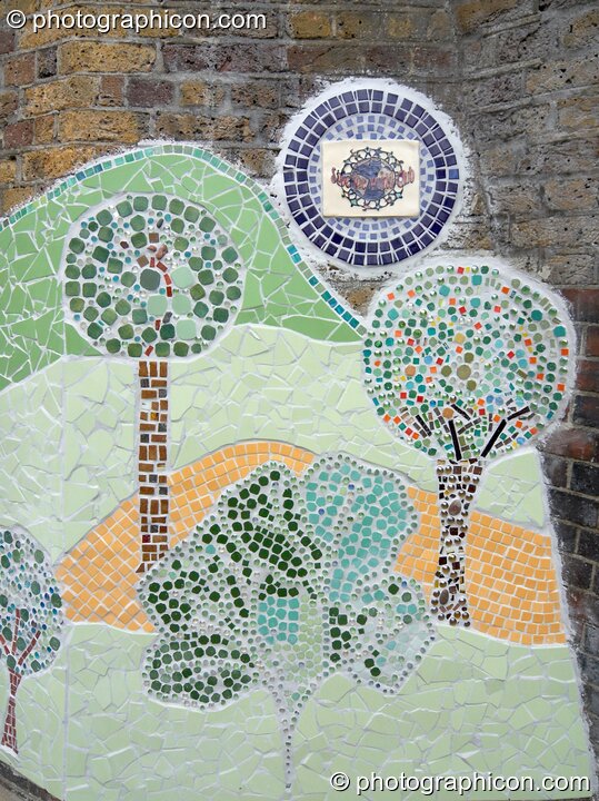 The Save The World Club's Hundertwasser mosaic. Kingston Upon Thames, United Kingdom. © 2005 Photographicon