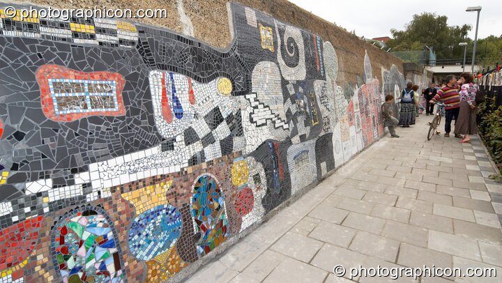 The Save The World Club's Hundertwasser mosaic. Kingston Upon Thames, United Kingdom. © 2005 Photographicon