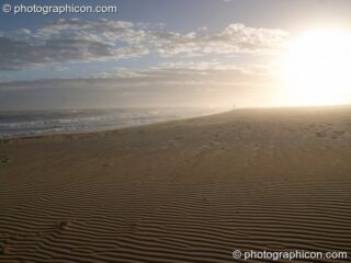 Wind-rippled sand on a beach in Boesmansriviermond - Eastern Cape, South Africa. Boesmansriviermond, South Africa. © 2005 Photographicon