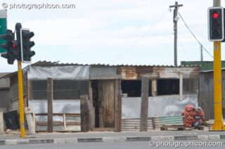 Shacks on the Cape Flats, Cape Town - Western Cape, South Africa. Cape Town, South Africa. © 2005 Photographicon